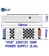 Vive 230V/12V 8.3A 100W Slim Led Power Supply